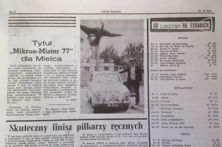 Treść artykułu Głos Załogi nr 125 czerwiec 1977r.